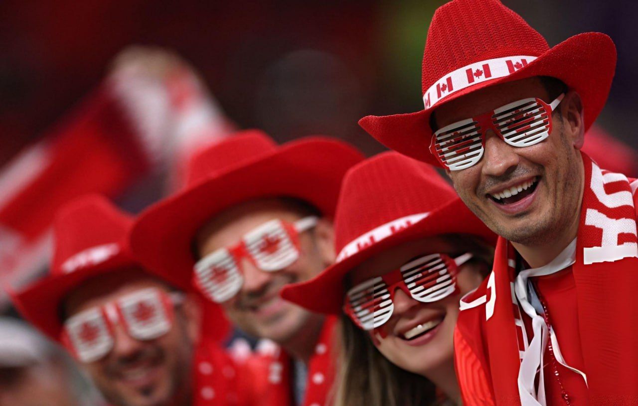 group of Canada supporters